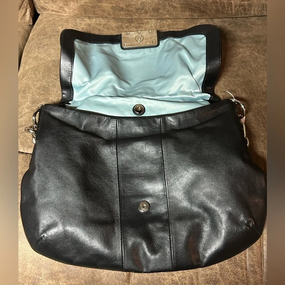Coach Kristin Black Leather Shoulder Bag - Picture 7 of 11
